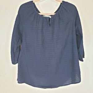 Navy Blue XL Women's Blouse, by Croft&Barrow